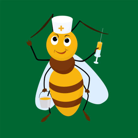 156412445-apitherapy-illustration-bee-doctor-with-syringe-in-cartoon-style-apiotherapy-beekeeping-concept
